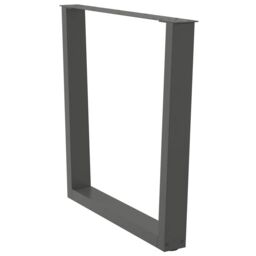 Berkfield Home Dining Table Legs V-Shape 2 pcs Anthracite 90x(72-73.3) cm Steel - thumbnail 4
