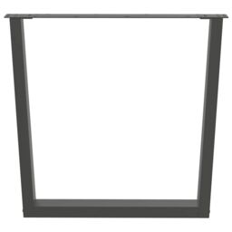 Berkfield Home Dining Table Legs V-Shape 2 pcs Anthracite 90x(72-73.3) cm Steel - thumbnail 5
