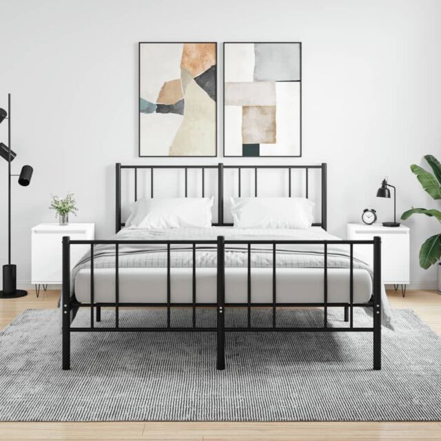 Berkfield Home Bedside Cabinets 2 pcs White 40x30x50 cm Engineered Wood - Size: 40 x 30 x 50 cm - image 1
