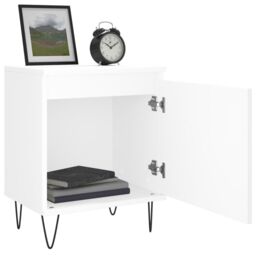 Berkfield Home Bedside Cabinets 2 pcs White 40x30x50 cm Engineered Wood - Size: 40 x 30 x 50 cm - thumbnail 4