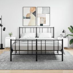 Berkfield Home Bedside Cabinets 2 pcs White 40x30x50 cm Engineered Wood - Size: 40 x 30 x 50 cm - thumbnail 1