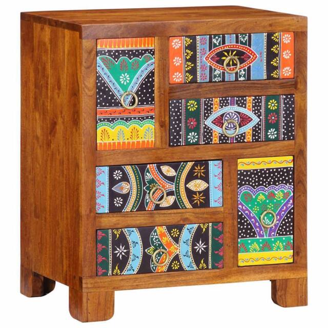 Berkfield Home Sideboard Multicolour 50x35x60 Solid Wood Acacia - image 1