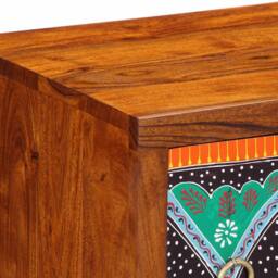 Berkfield Home Sideboard Multicolour 50x35x60 Solid Wood Acacia - thumbnail 8