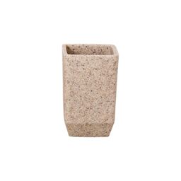Showerdrape Metro Sand Bathroom Sink Accessory Tumbler in Light Sand - thumbnail 2
