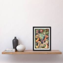 Artery8 Ernst Haeckel Framed Wall Art Print Sea Anemone Marine Landscape - Size: A4 - thumbnail 2