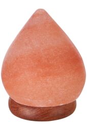 Orsina Nepal Teardrop Salt Lamp, Hand-Carved Himalayan Rock Salt In Elegant Teardrop Shape, Emits Warm, Soothing in Orange - thumbnail 2