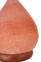 Orsina Nepal Teardrop Salt Lamp, Hand-Carved Himalayan Rock Salt In Elegant Teardrop Shape, Emits Warm, Soothing in Orange - thumbnail 3