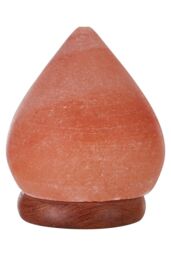 Orsina Nepal Teardrop Salt Lamp, Hand-Carved Himalayan Rock Salt In Elegant Teardrop Shape, Emits Warm, Soothing in Orange - thumbnail 4