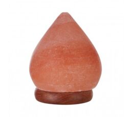 Orsina Nepal Teardrop Salt Lamp, Hand-Carved Himalayan Rock Salt In Elegant Teardrop Shape, Emits Warm, Soothing in Orange