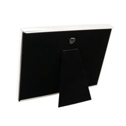 Happy Homewares Modern Wedding Picture Frame in Silver Plating with Rings & Hearts - thumbnail 4