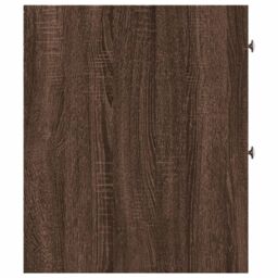 Berkfield Home Narrow Bathroom Cupboard with Wheels Brown Oak Engineered Wood - thumbnail 5