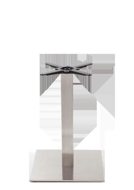 netfurniture Square Stainless Steel Table Base - Large - Height - 730 Mm in Silver