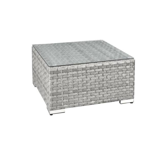 Oseasons Malta Rattan Coffee Table in Grey - image 1