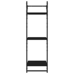 Berkfield Home 3-Tier Wall Shelves with Bars 2 pcs Black 30x25x100 cm - Size: 30 x 25 x 100 cm - thumbnail 5