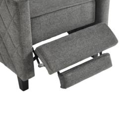 Living and Home Gray Fabric single sofa in Grey - thumbnail 9
