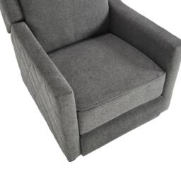 Living and Home Gray Fabric single sofa in Grey - thumbnail 7