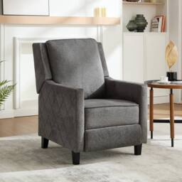Living and Home Gray Fabric single sofa in Grey
