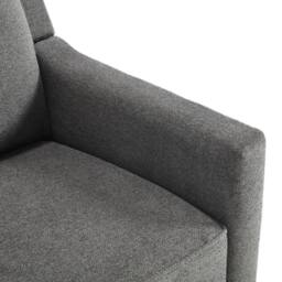 Living and Home Gray Fabric single sofa in Grey - thumbnail 8