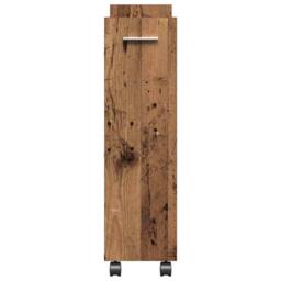 Berkfield Home Rolling Cabinet Old Wood 60x22x79 cm Engineered Wood in Brown - Size: 60 x 22 x 79 cm - thumbnail 7