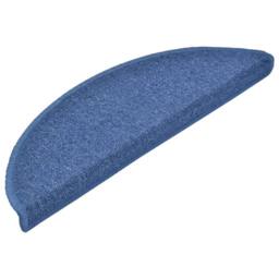 Berkfield Home Stair Mats 10 pcs 56x17x3 cm Blue - Size: Medium - thumbnail 3