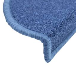 Berkfield Home Stair Mats 10 pcs 56x17x3 cm Blue - Size: Medium - thumbnail 6