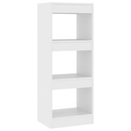Berkfield Home Book Cabinet/Room Divider White 40x30x103 cm Engineered Wood - Size: 40 x 30 x 103 cm - thumbnail 2