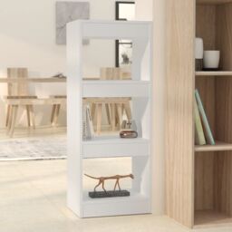 Berkfield Home Book Cabinet/Room Divider White 40x30x103 cm Engineered Wood - Size: 40 x 30 x 103 cm - thumbnail 1