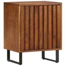 Berkfield Home Dense Bedside Cabinet 40x30x50 cm Solid Mango Wood in Brown - Size: 40 x 30 x 50 cm - thumbnail 2