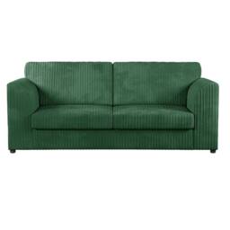 Furniture 786 Hannah Jumbo Cord Full Back 3 Seater Sofa in Green