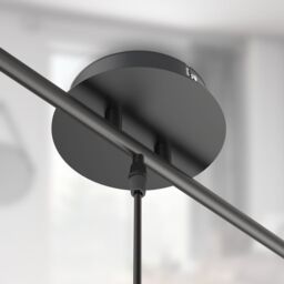 B.K.Licht Black 3xE27 60W Requires Bulb Pendant Light - thumbnail 7