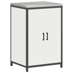 Berkfield Home with Shelf Other with Storage with Door 3 pcs White Cold-rolled steel - thumbnail 6