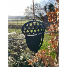 Poppyforge Small Hanging Acorn (Pack of 3) - W10 x H8 cm - Black - thumbnail 4