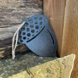 Poppyforge Small Hanging Acorn (Pack of 3) - W10 x H8 cm - Black