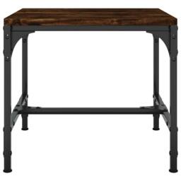 Berkfield Home Side Tables 2 pcs Smoked Oak 40x40x35 cm Engineered Wood in Brown - Size: 40 x 40 x 35 cm - thumbnail 6