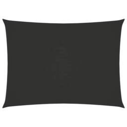 Berkfield Home Sunshade Sail Oxford Fabric Rectangular 2.5x4.5 m Anthracite in Black - thumbnail 1