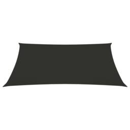 Berkfield Home Sunshade Sail Oxford Fabric Rectangular 2.5x4.5 m Anthracite in Black - thumbnail 2