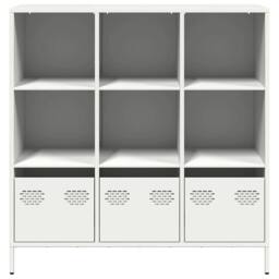 Berkfield Home Highboard¬†White 101.5x39x103.5 cm Steel in White - thumbnail 5