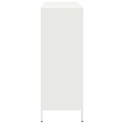 Berkfield Home Highboard¬†White 101.5x39x103.5 cm Steel in White - thumbnail 6