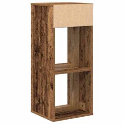 Berkfield Home Book Cabinet Old Wood 34x31x80 cm Engineered Wood in Brown - Size: 34 x 31 x 80 cm - thumbnail 6