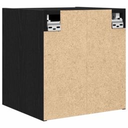 Berkfield Home Wall-Mounted Bedside Cabinets 2 pcs Black 38x34x40 cm - Size: 38 x 34 x 40 cm - thumbnail 9