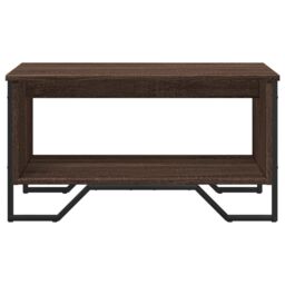 Berkfield Home Coffee Table Brown Oak 75x51x40 cm Engineered Wood - Size: 75 x 51 x 40 cm - thumbnail 5