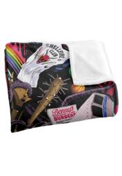 Stranger Things Day Icons 152 X 127 Cm Blanket in White - thumbnail 3