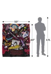 Stranger Things Day Icons 152 X 127 Cm Blanket in White - thumbnail 5