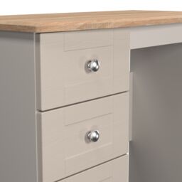 Ready Assembled 2 U Cumbria 3 Drawer Vanity (Ready Assembled) in Taupe - Size: Medium - thumbnail 4