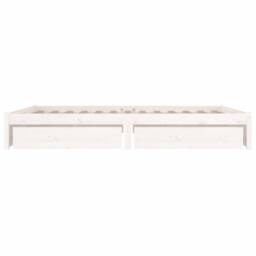 Berkfield Home Bed Frame with Drawers White 160x200 cm - thumbnail 4