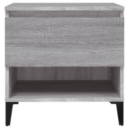 Berkfield Home Side Tables 2 pcs Grey Sonoma 50x46x50 cm Engineered Wood - Size: 50 x 46 x 50 cm - thumbnail 7