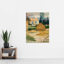 "Artery8 Farmhouse Landscape Near Arles Paul Gauguin Wall Art Poster Print - Size: W12"" x H16""" - thumbnail 4