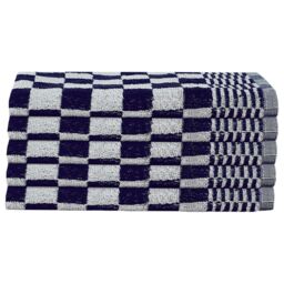 Berkfield Home 20 Piece Towel Set Blue & White Cotton - thumbnail 6