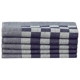Berkfield Home 20 Piece Towel Set Blue & White Cotton - thumbnail 5