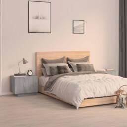 Berkfield Home Bedside Cabinet Grey Sonoma 100x35x40 cm Engineered Wood - Size: 100 x 35 x 40 cm - thumbnail 2